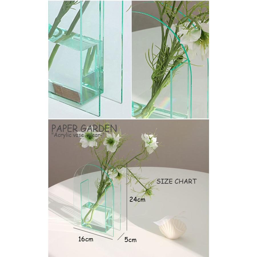 ペーパーガーデン 花瓶 PAPER GARDEN アクリル フラワーベース Lサイズ Acrylic folwer vase Lsize mint ミント 韓国雑貨 おしゃれ ACC｜a-labs｜04