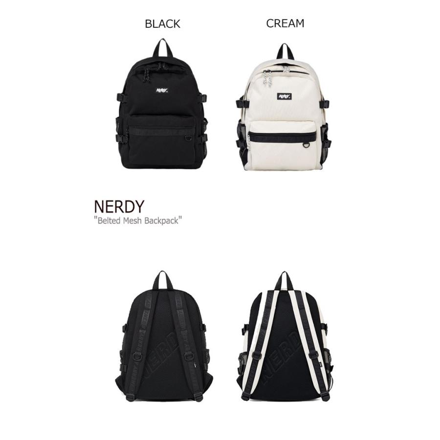 ノルディ リュックサック NERDY Belted Standard Backpack ベルテッド スタンダード バックパック BLACK CREAM PNES20AA020101/201 ノルディー バッグ ノルディ リュックサック NERDY Belted Standard Backpack ベルテッド スタンダード バックパック BLACK CREAM PNES20AA020101/201