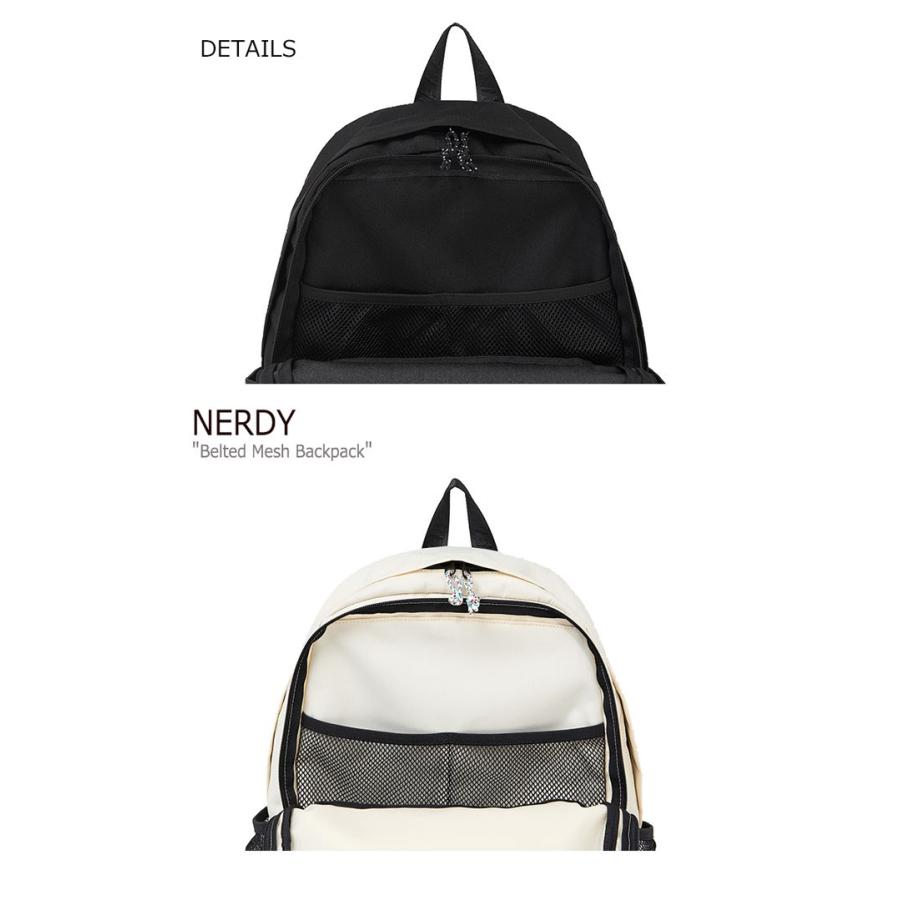 ノルディ リュックサック NERDY Belted Standard Backpack ベルテッド スタンダード バックパック BLACK CREAM PNES20AA020101/201 ノルディー バッグ ノルディ リュックサック NERDY Belted Standard Backpack ベルテッド スタンダード バックパック BLACK CREAM PNES20AA020101/201