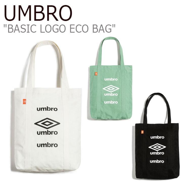 アンブロ トートバッグ UMBRO BASIC LOGO ECO BAG ベーシック ロゴ エコバッグ BLACK ブラック WHITE ホワイト MINT ミント U0123CBG12 バッグ｜a-labs