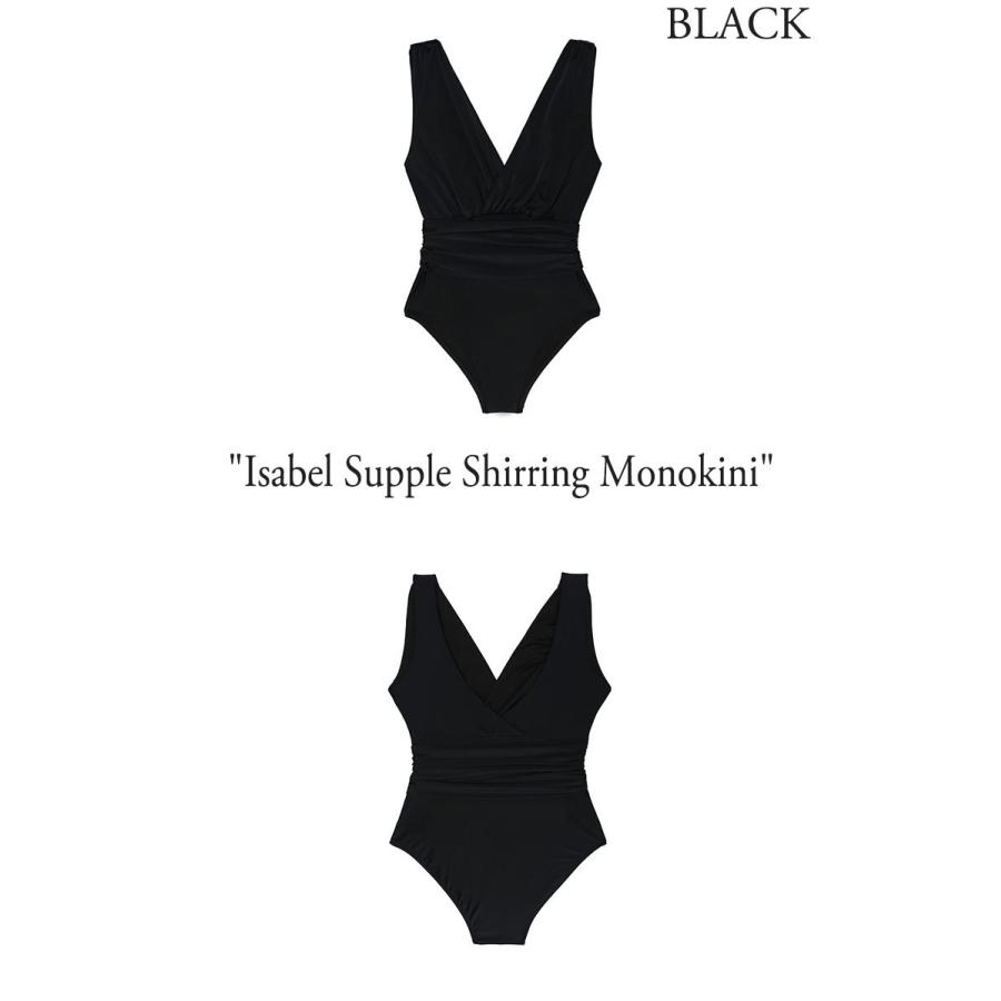 ビキニベンダー 水着 モノキニ 韓国 VIKINI VENDER Isabel Supple Shirring Monokini イザベル サプル シャーリング ブラック バーガンディー 2921126/8 ウェア｜a-labs｜02