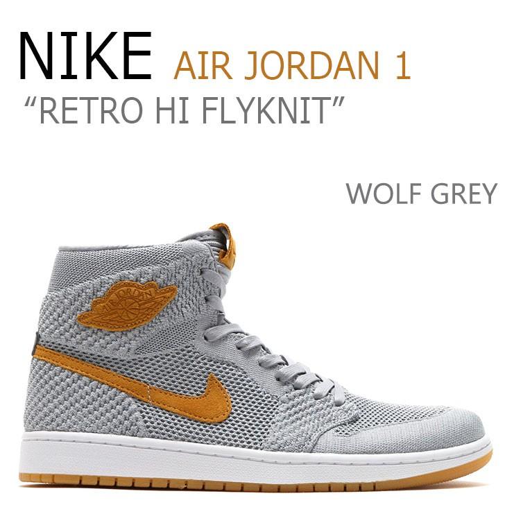 jordan retro 1 flyknit wolf grey