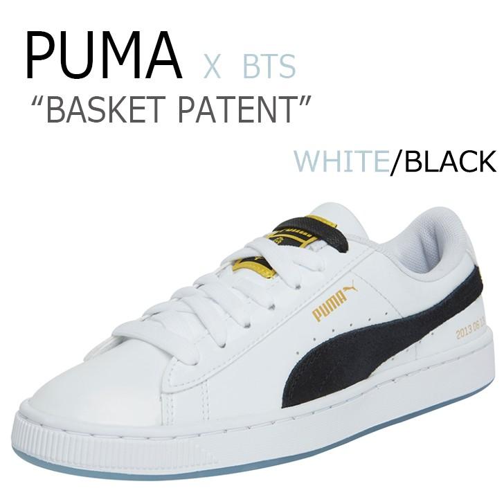 プーマ BTS スニーカー PUMA メンズ レディース BTS BASKET PATENT バスケットパテント WHITE ホワイト BLACK  ブラック 368278-01 36827801 シューズ :sn-pm-36827801:a-Labs - 通販 - Yahoo!ショッピング