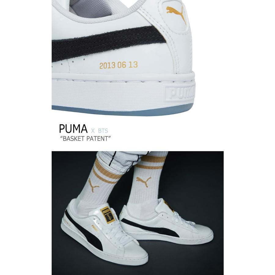プーマ BTS スニーカー PUMA メンズ レディース BTS BASKET PATENT バスケットパテント WHITE ホワイト BLACK ブラック 368278-01 36827801 シューズ :sn-pm-36827801:a-Labs - 通販 - Yahoo!ショッピング