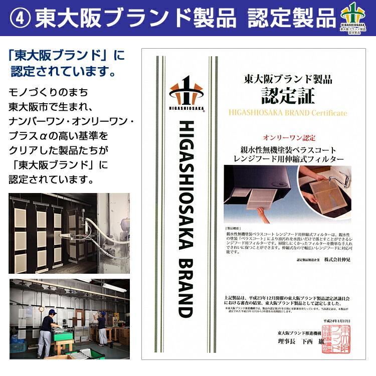 ベラスコート キッチン レンジフード用 オーダー 2重 フィルター 3枚