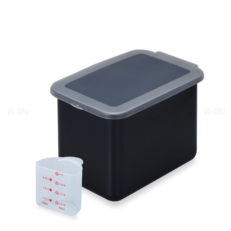 ゆうちゃん【新米保管にオススメ】黒漆塗り ブラック桐米櫃 5キロ用