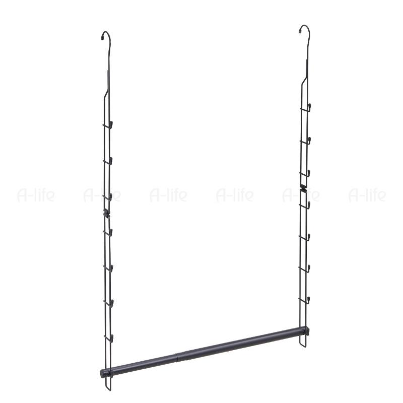 クローゼット 吊り下げ収納 吊り下げハンガー 伸縮 １個 ハンガーラック クローゼット ブランコ ハンガー 衣類 収納 スリム ワードローブ |  | 05