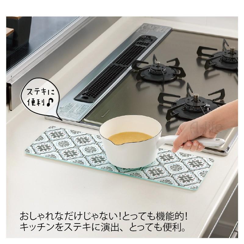 耐熱 強化ガラス キッチン トッププレート まな板 カッティングボード