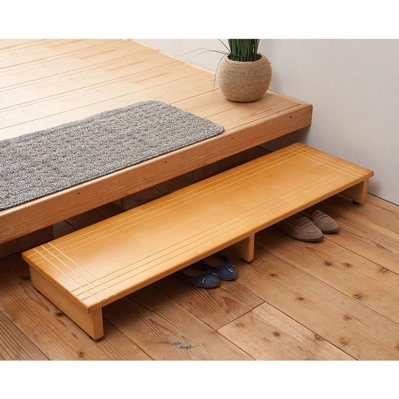 玄関台 玄関 踏み台 木製 幅120cm 完成品 玄関踏み台 ステップ 室内