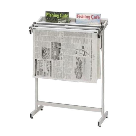 爆買 ナカキン　新聞架　3本掛　マガジンラック付　533S-WG