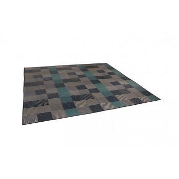 爆買 純国産 い草花ござカーペット ラグ 『京刺子』 ブルー 本間1畳(約95×191cm) 4110111
