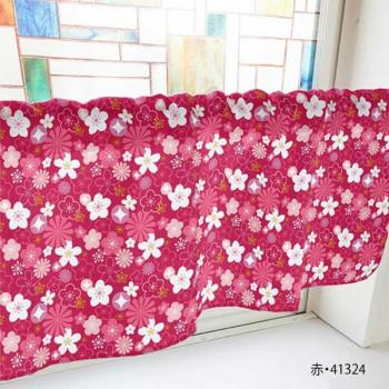 カフェカーテン 花 800×450mm