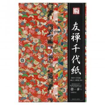爆買 友禅千代紙 4柄 360×255mm U600-6 10 セット 【公式通販】