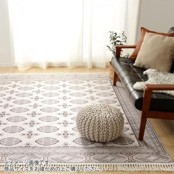 トルクメン風プリントラグ IV 約190×190cm 240623247 代引き不可