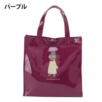 優美社 5M93-01 nekoningen （ネコニンゲン） エナメル縦型型手提げ