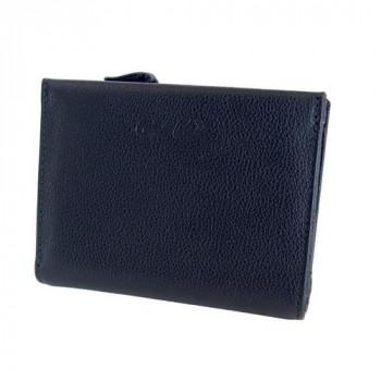 Arnold Palmer アーノルドパーマー 二つ折り財布 ビッグエンボス 牛革 L字型ジッパー ブラック 4AP3613BK