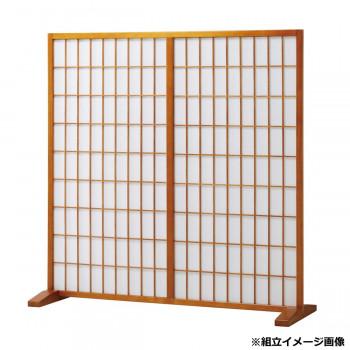 弘益 (KOEKI) UTILITY 和風衝立1連 ブラウン JP1BR