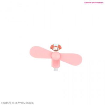サンリオキャラクターズ コネクタ付き ミニクールファン (USB Type-C) マイメロディ SANG-539MM