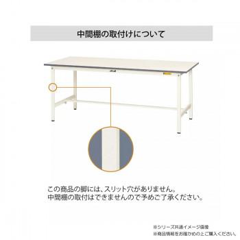 山金工業(YamaTec) SUPC-960T-WW ワークテーブル150シリーズ 移動式 (H826mm) 900×600mm (半面棚板付) 代引き不可_3