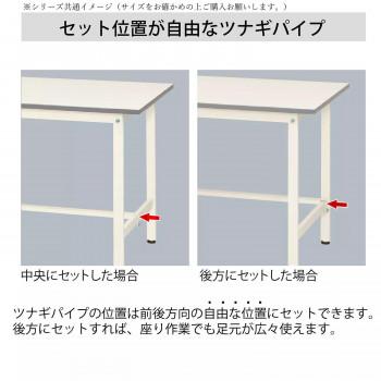山金工業(YamaTec) SUPH-1860UTT-WW ワークテーブル150シリーズ 固定式 キャビネット付 (H950mm) 1800×600mm (全面棚板付) 代引き不可_4