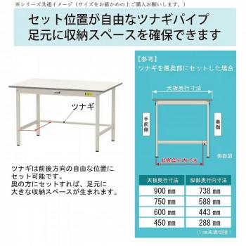 山金工業(YamaTec) SUPH-1860UTT-WW ワークテーブル150シリーズ 固定式 キャビネット付 (H950mm) 1800×600mm (全面棚板付) 代引き不可_5