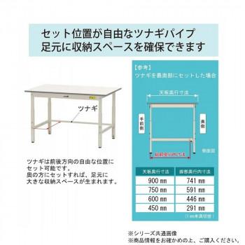 山金工業(YamaTec) SUPA-975-WW+UK-900-W ワークテーブル 150シリーズ 高さ調整(H600〜900mm)(基本型)+150シリーズ用架台 代引き不可_5