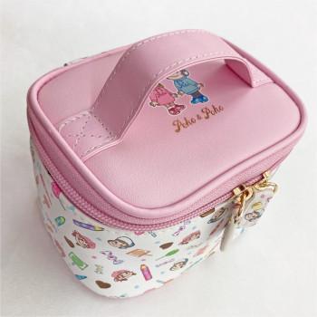 ペコちゃん＆ポコちゃん お菓子柄 ミニバニティポーチ PEK6-15 : A