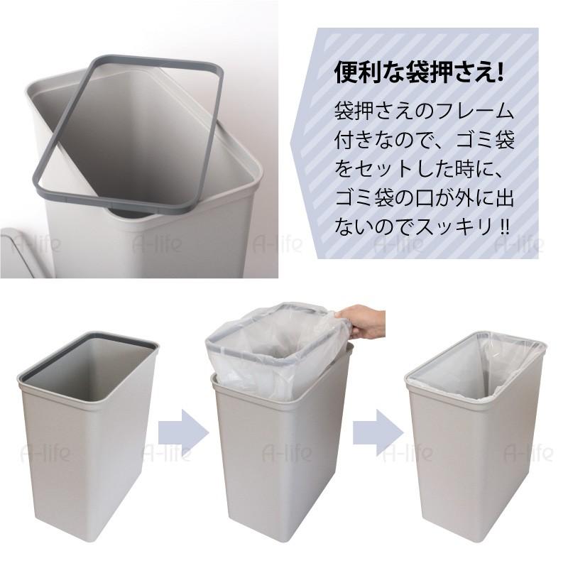 ゴミ箱 20L 3個 日本製 JAPAN フタ付き キッチン 分別 スリム 分別ごみ箱 35リットル リサイクル リサイクルボックス ダストボックス_3