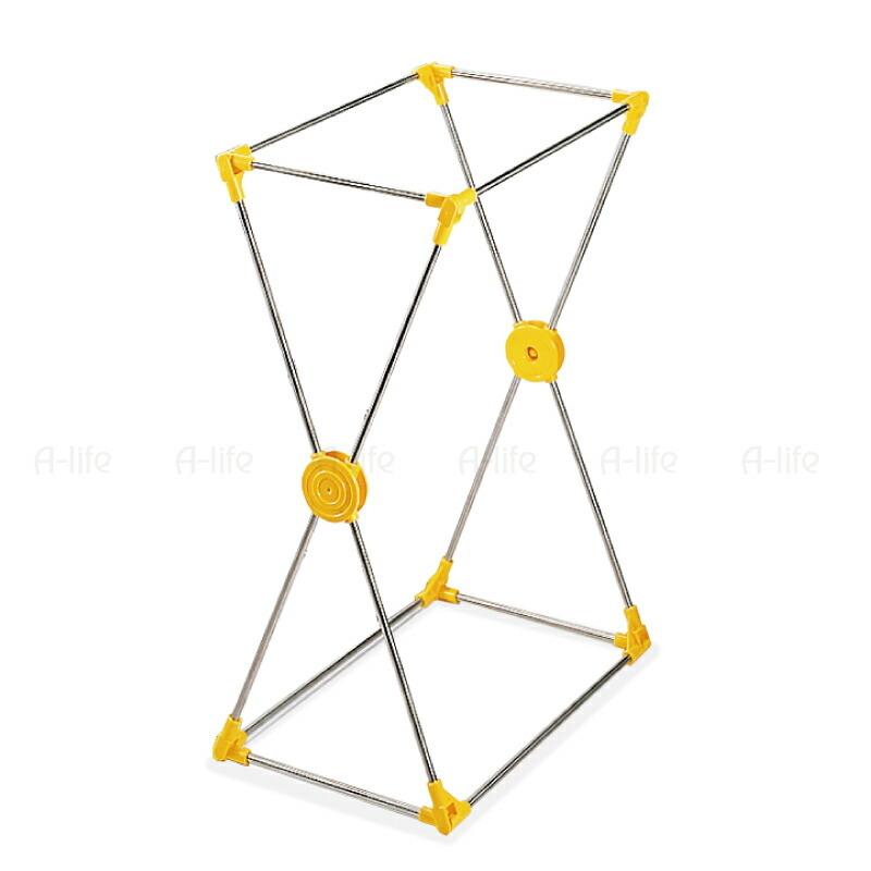 ゴミ袋スタンド 45l 1個 キッチン収納 45リットル エーライフ リサイクル 分別 リサイクルボックス キッチン 分別ごみ箱 ダストボックス ブラック ごみ箱 日本製 イエロー シンプル スリム ステンレス A Life Japan