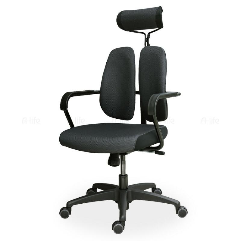 DUOREST (デュオレスト) デスクチェア ヘッドレスト 肘掛け付き