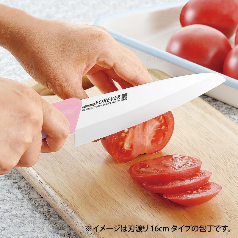 日本製 セラミック包丁 刃渡り 18cm ホワイト ピンク セラミック 日本製 セラミック包丁 刃渡り 18cm ホワイト ピンク セラミック