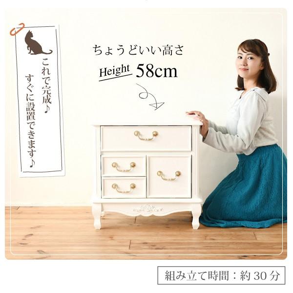 姫系家具 キャッツプリンセス 可愛い ミニ ドレッサー 幅60 高さ58 猫