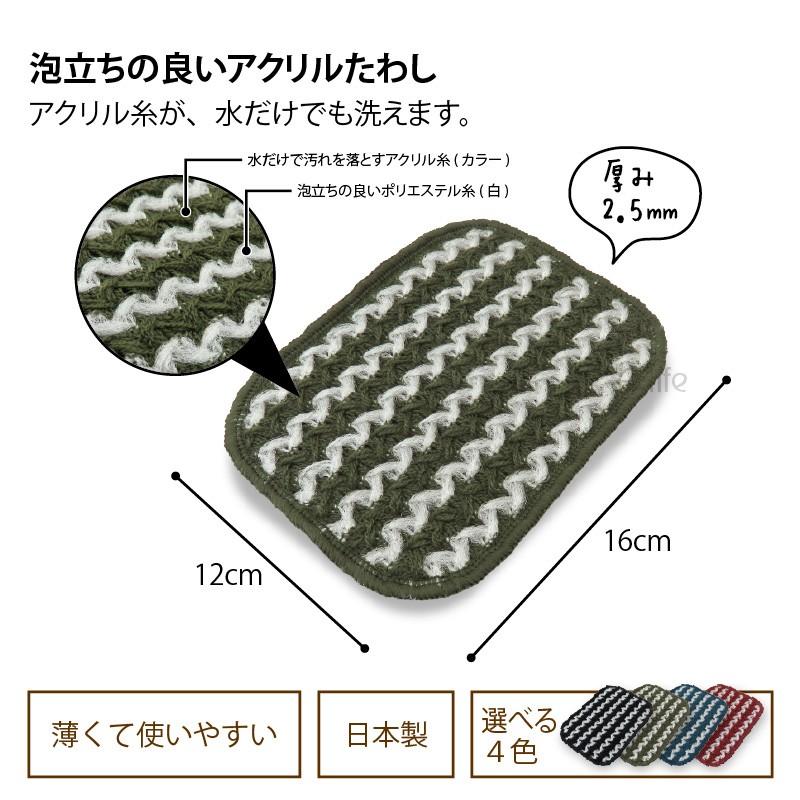 国内外の人気集結 ポスト投函 送料無料 水だけでも洗える アクリル たわし ２個セット 日本製 スポンジ キッチン おしゃれ 北欧 クリーナー クロス エコ Materialworldblog Com