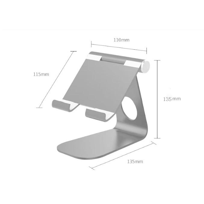 タブレットスタンド アルミ ホルダー シルバー 角度調整可能 stand 卓上 縦置きスタンド タブレット アイパッド 置き台 デスク台  設置 テレワーク 在宅 ワーク｜a-lifeshop｜08