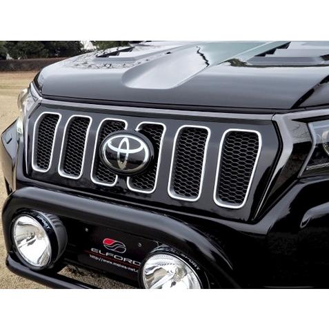 格安即決 明和 エルフォード 150系ランドクルーザー ランクル プラド 後期用バーチカルフロントグリル フロントカメラ無し車 塗装可 宅送 Aleefsurgical Com