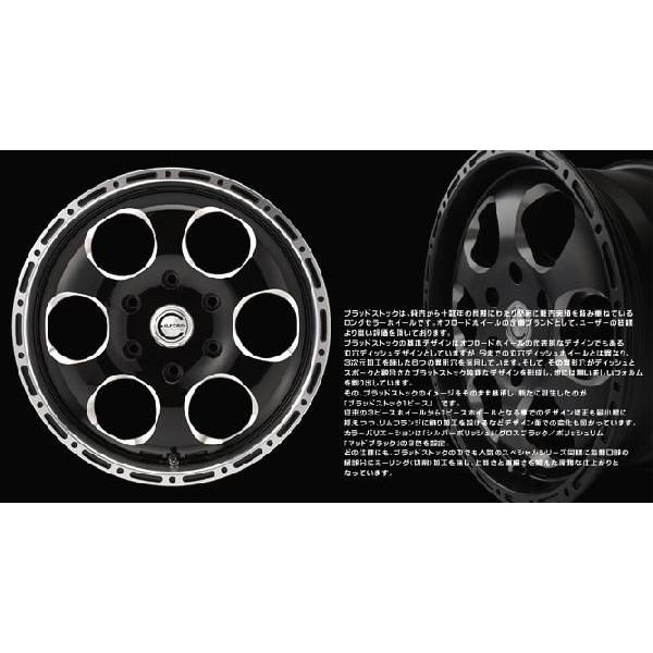 「エルフォード BloodStock」17インチホイール（17x8.0J/+30/6H）ｘ１本（マットブラック）｜a-line-japan｜03