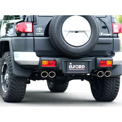 明和 エルフォード」FJクルーザー（GSJ15W）1GR用スプリットマフラー 