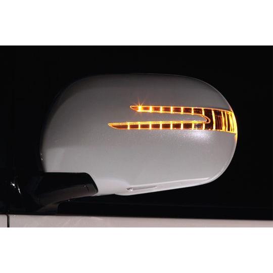 「ブラッセン BRASSEN」20系アルファード（ANH/GGH 20/25W）用LEDスタイリッシュウィンカーミラーキット（本体ホワイト塗装済み）｜a-line-japan｜02