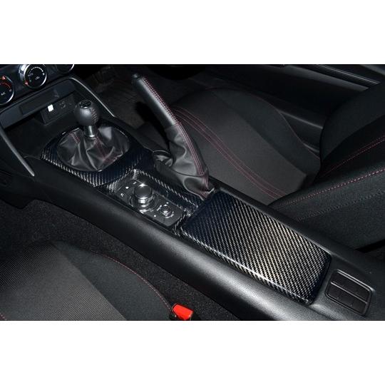 「RSW」ND系ロードスター（ND5RC）用ウィンドゥスイッチパネル（綾織りブラックカーボン/クリア塗装仕上げ）