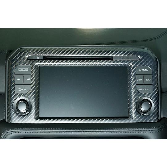 {予約購入特典付き} 雷子 -紺碧の章- RSW」GT-R（R35）MY17〜用モニターパネル（綾織りブラックカーボン