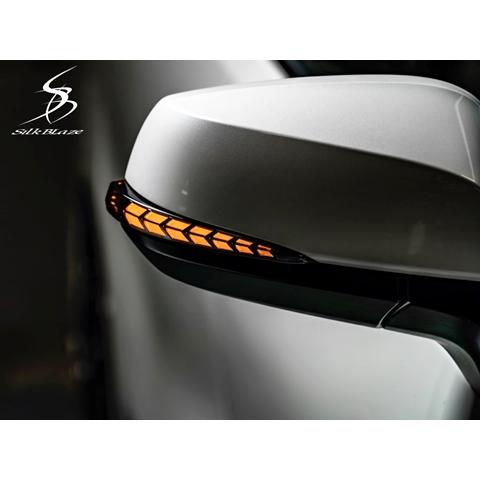 20ヴェルファイア　SiLK BLaze流れるウインカードアミラーレンズ SilkBlaze ドアミラーウインカー&カバー 20系アルファード/ヴェル