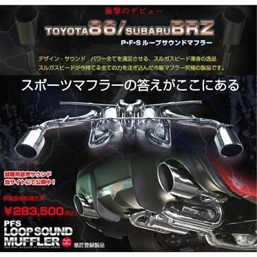 スルガスピード SURUGA」BRZ（ZC6）FA20 前期用PFSループサウンド