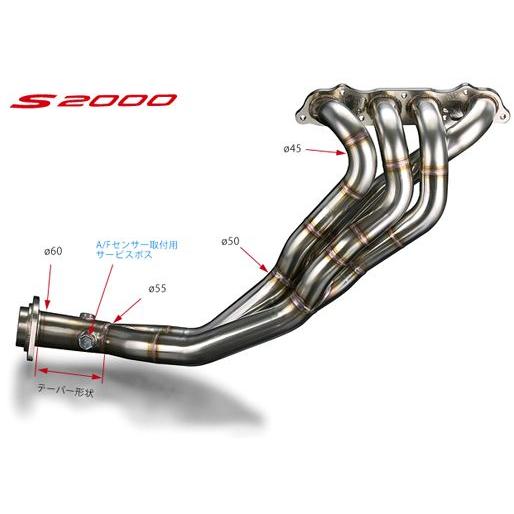 戸田レーシング/TODA」S2000(AP1/AP2)F20C/F22C用エキゾースト