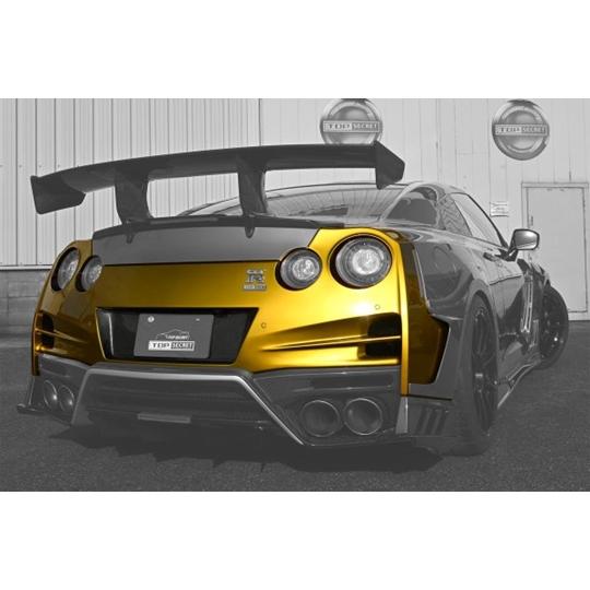 トップシークレット」GT-R（R35）MY17用リアバンパー（材質選択 