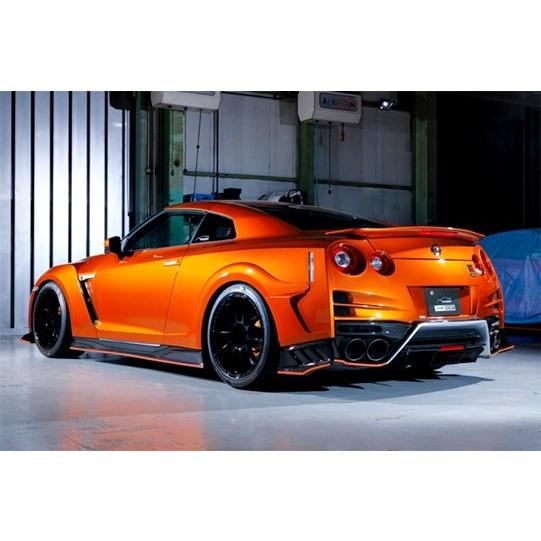 トップシークレット」GT-R（R35）MY17用リアスポイラー（FRP/フラット 