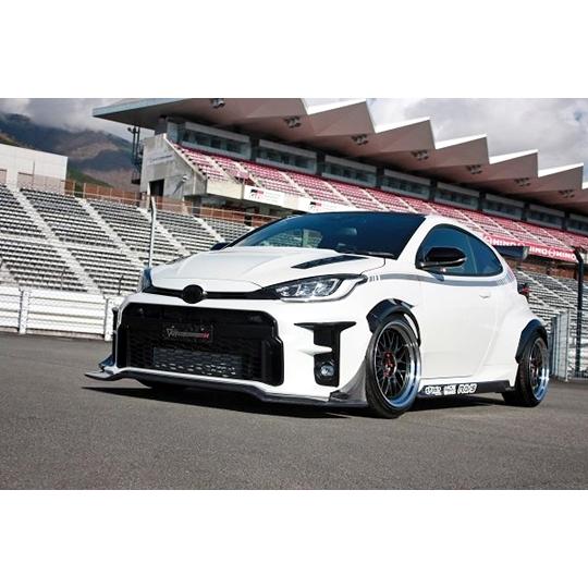 FOXtbt様限定 ヤリス フロントバンパー GRヤリス顔 ガレージベリー GR YARIS フロントバンパー(FRP)＆フロントリップ(綾織り