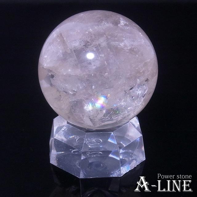 送料無料】パワーストーン 光る ブラジル産水晶スフィア52mm LEDライト
