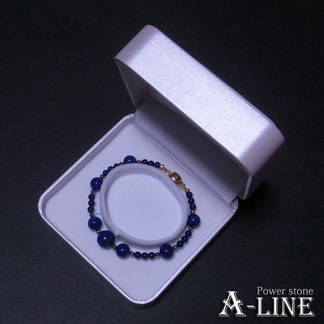 パワーストーン 高級ワイヤーブレスレット AAAラピスラズリ  