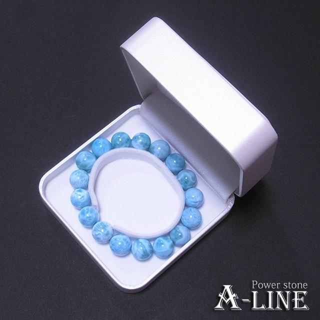 【現品限り】パワーストーン ブレスレット ラリマー12.5ｍｍ 内周18ｃｍ 高級ケース付き ppw299｜a-line｜05