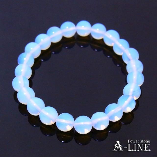 パワーストーン ブレスレット オパライト8mm オパールの輝きを人工石
